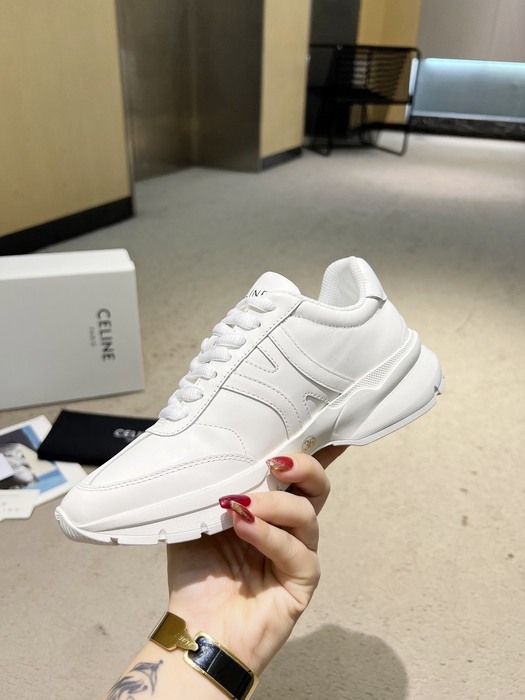 Celine Block Low top leather White