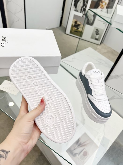 Celine Block Platform Sneaker White