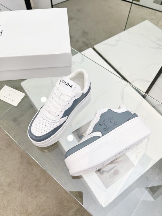 Celine Block Platform Sneaker White