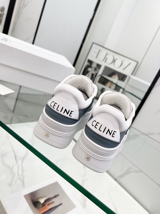 Celine Block Platform Sneaker White