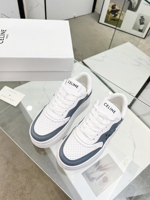 Celine Block Platform Sneaker White