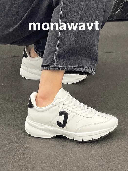 Celine Block Sneaker Chunky Leather White