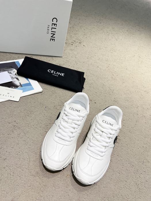 Celine Block Sneaker Chunky Leather White