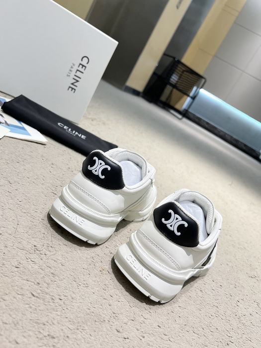 Celine Block Sneaker Chunky Leather White