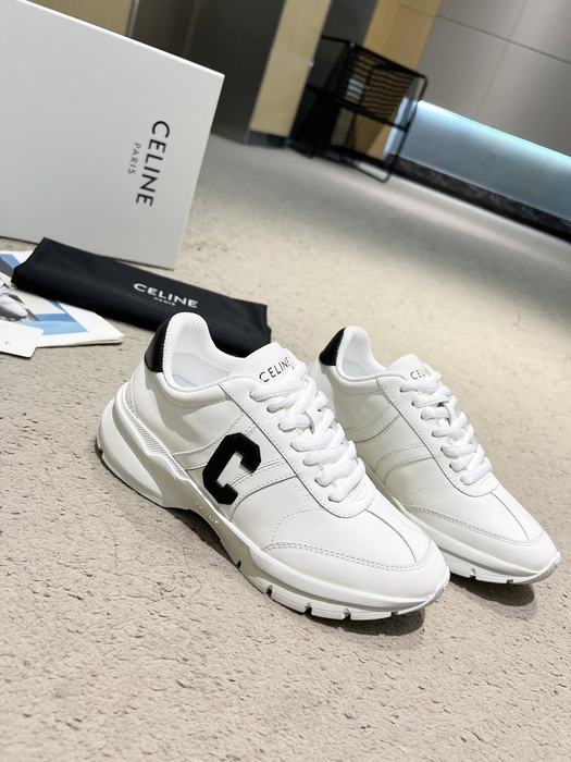 Celine Block Sneaker Chunky Leather White