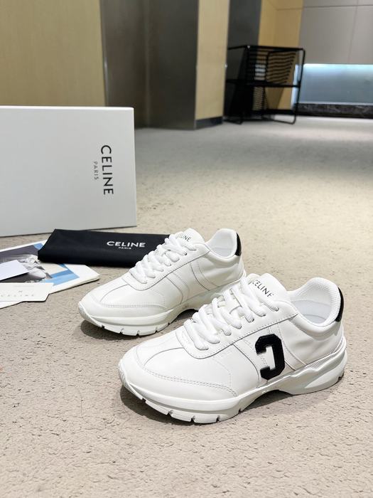 Celine Block Sneaker Chunky Leather White