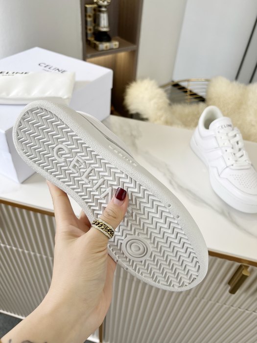 Celine Block Sneaker Low Top Lace White