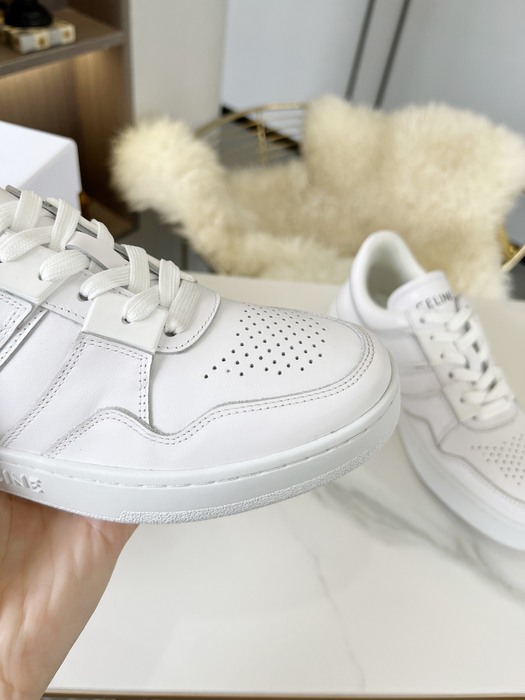 Celine Block Sneaker Low Top Lace White
