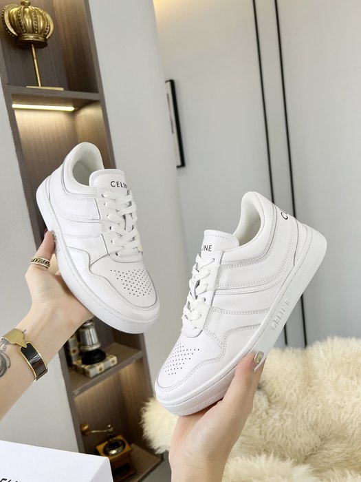 Celine Block Sneaker Low Top Lace White