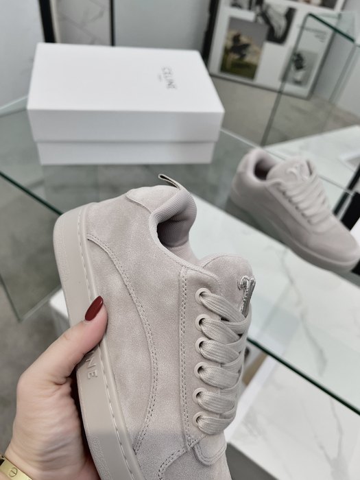 Celine Block Sneakers Low Beige