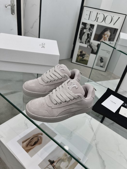 Celine Block Sneakers Low Beige