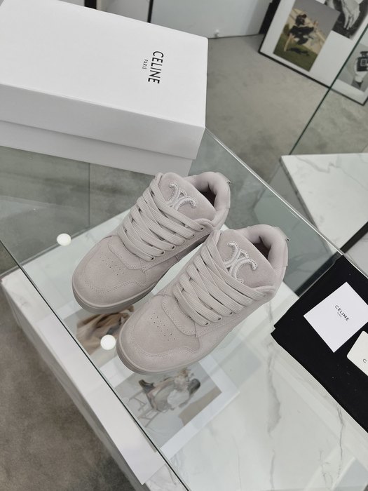 Celine Block Sneakers Low Beige