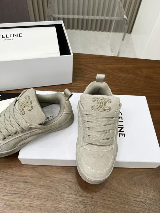 Celine Block Suede Low Top Grey