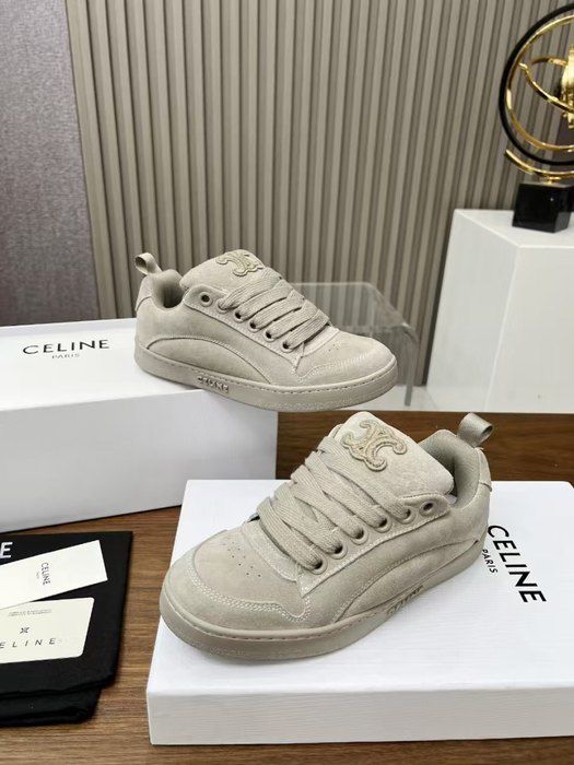 Celine Block Suede Low Top Grey