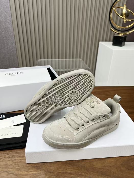 Celine Block Suede Low Top Grey