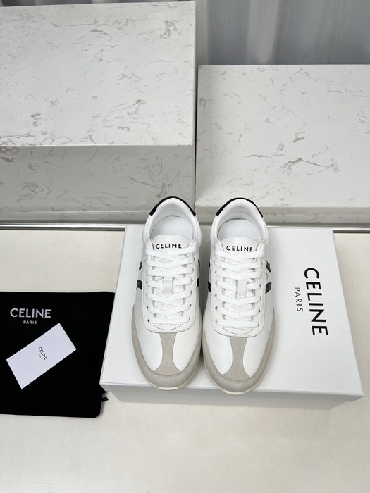 Celine Trainer Sneakers Low Top White