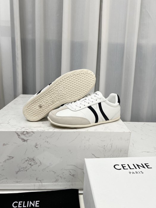Celine Trainer Sneakers Low Top White