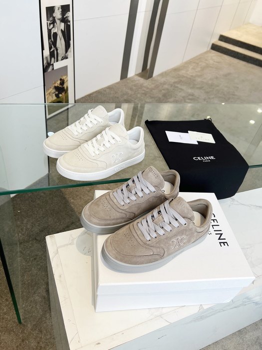 Celine Triomphe Lace up Grey