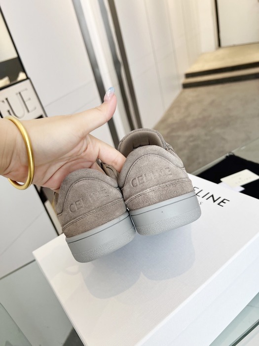 Celine Triomphe Lace up Grey