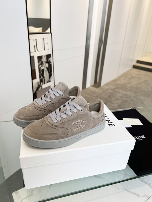 Celine Triomphe Lace up Grey