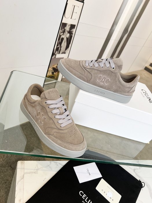 Celine Triomphe Lace up Grey