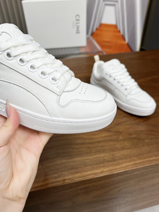 Celine Triomphe Low Lace White