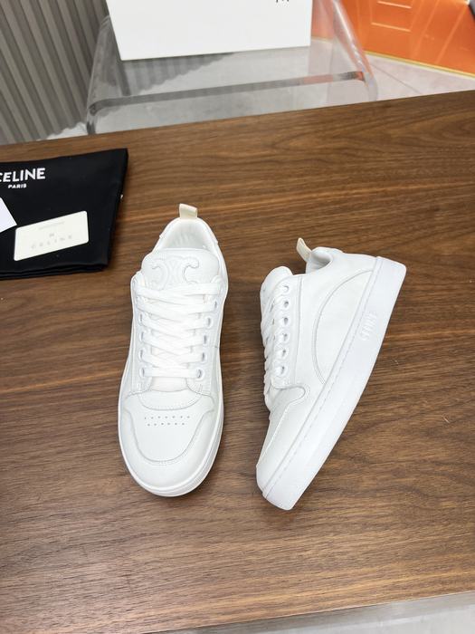 Celine Triomphe Low Lace White