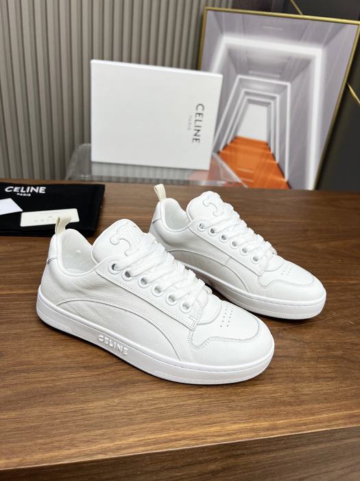 Celine Triomphe Low Lace White