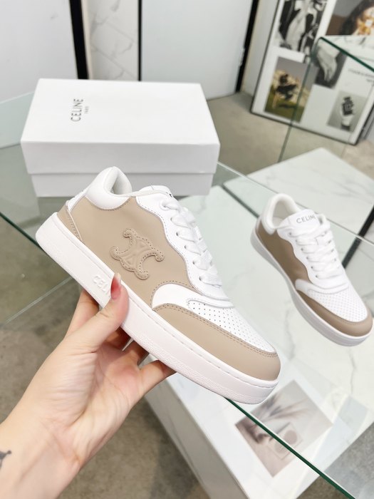Celine Triomphe Low White 2