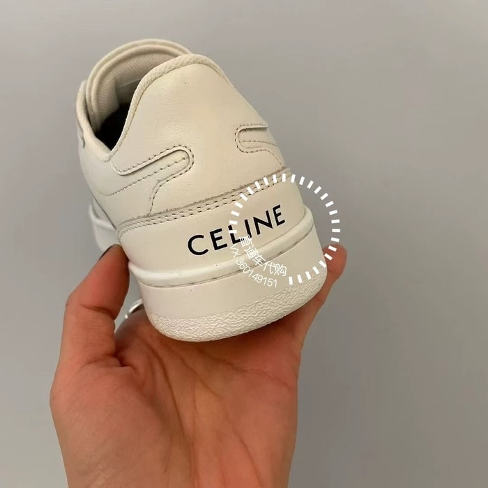 Celine Triomphe Low White 3