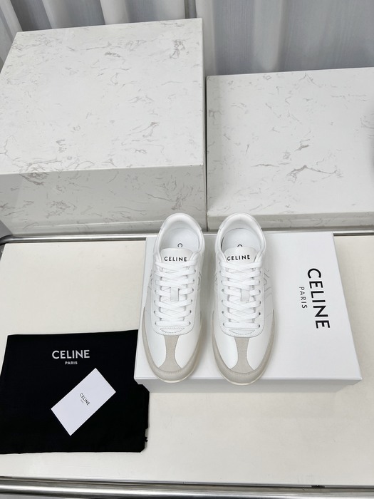 Celine Triomphe Low White