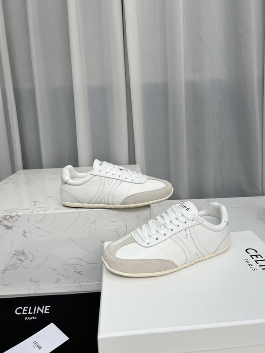 Celine Triomphe Low White