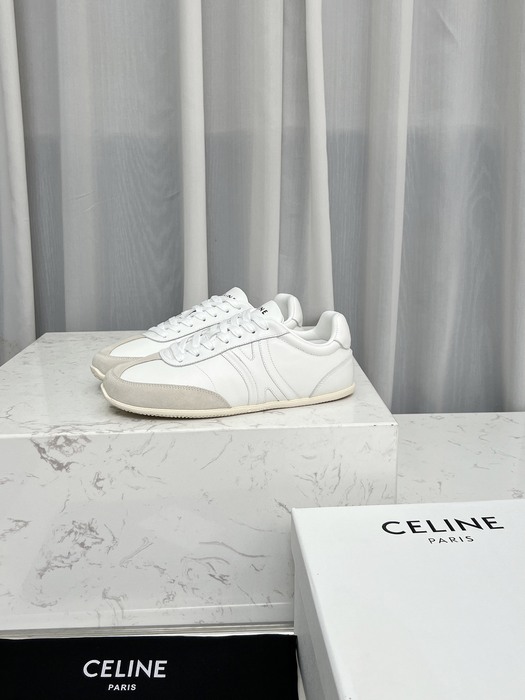 Celine Triomphe Low White