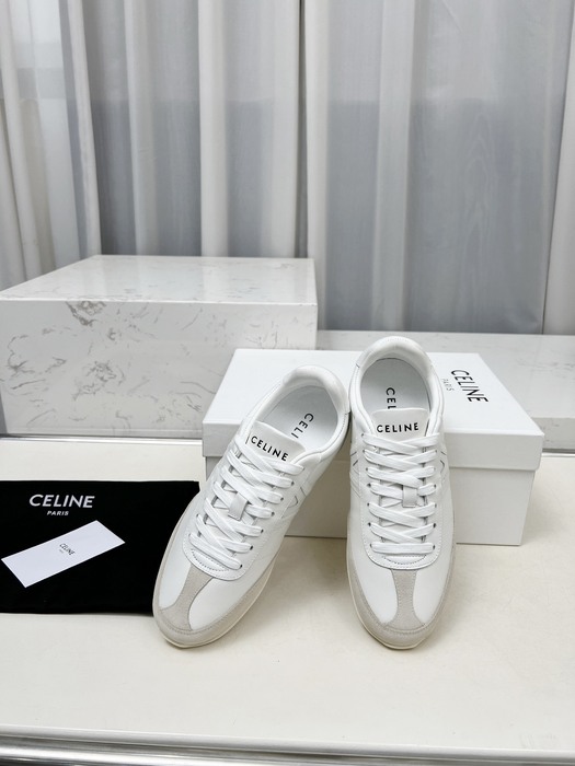 Celine Triomphe Low White