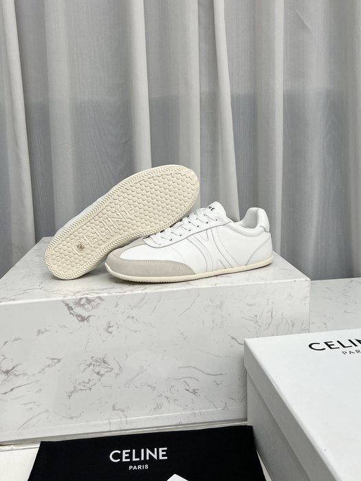 Celine Triomphe Low White