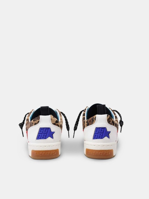 Yupoo sneakers in leopard print with gold star Black