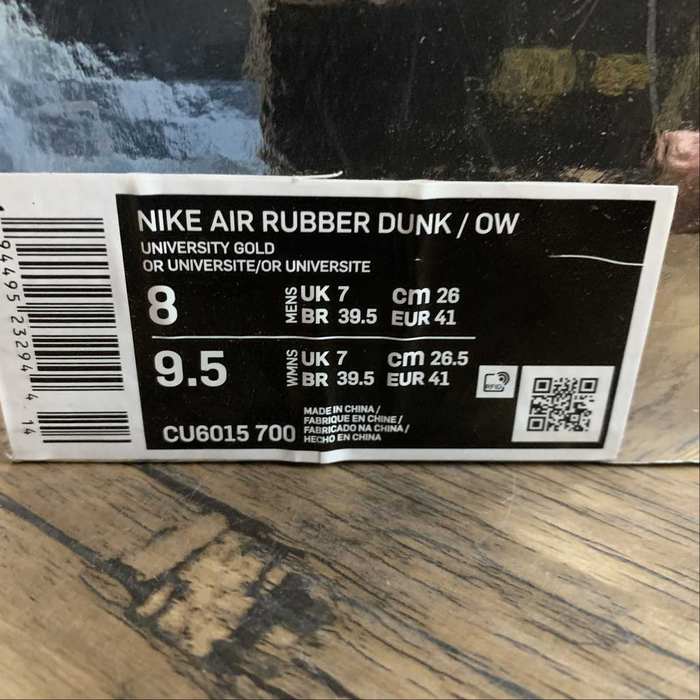 Air Rubber DunkOW OW  CU6015 700   36 45