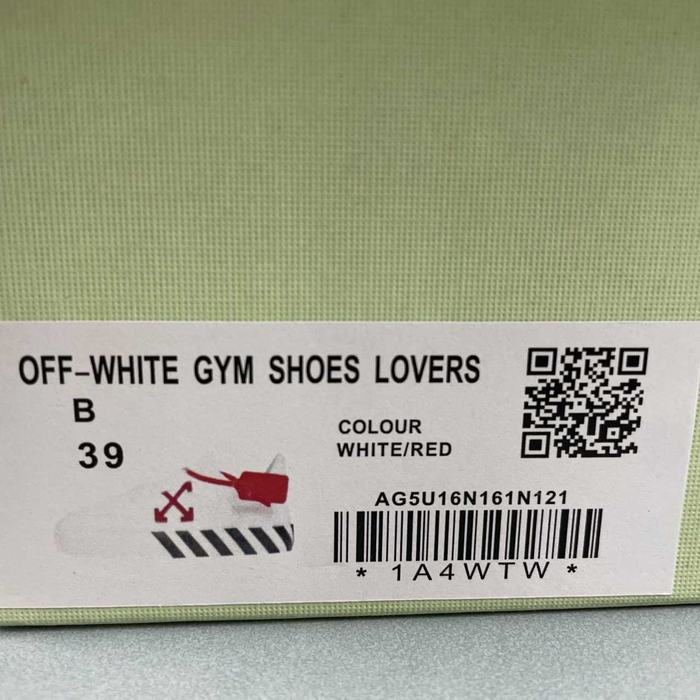 OFF WHITE GYM SHOES LOVERS  36  47