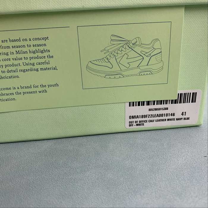 Off White co Virgil Abloh Out Of Office Low top Leather Sneakers'OOO' 36 47 3