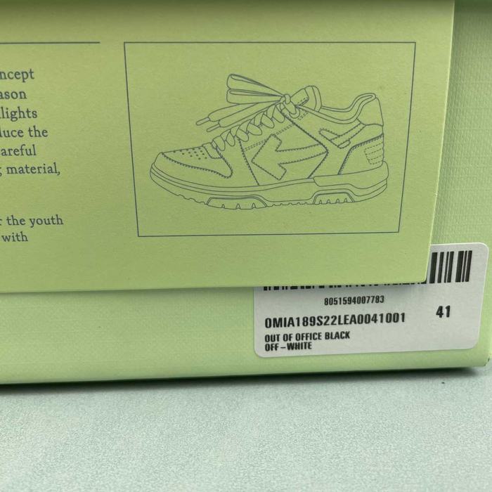 Off White co Virgil Abloh Out Of Office Low top Leather Sneakers'OOO' 36 47 2