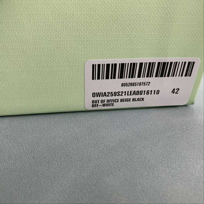 Off White co Virgil Abloh Out Of Office Low top Leather Sneakers'OOO' 36 47 25