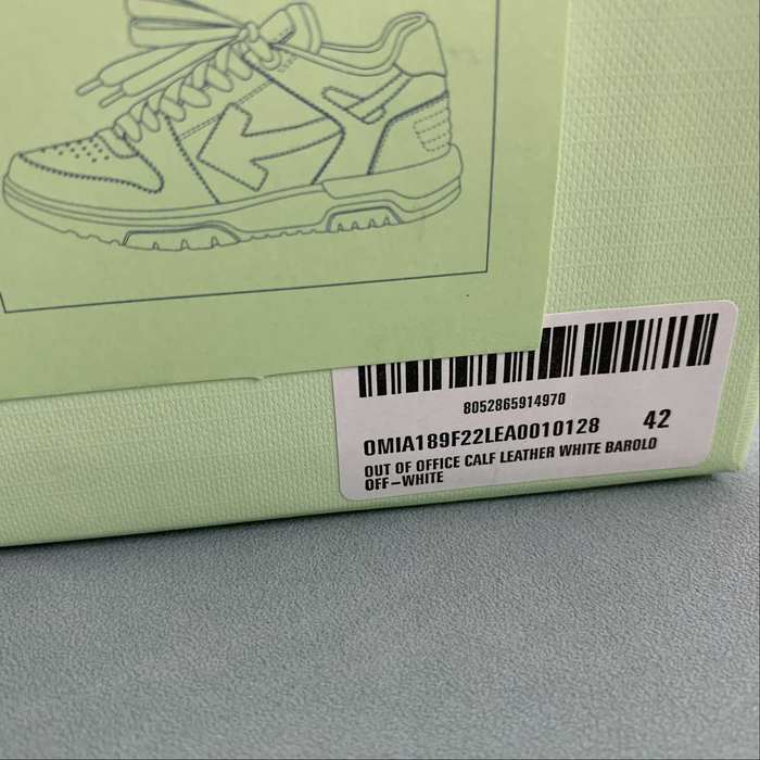 Off White co Virgil Abloh Out Of Office Low top Leather Sneakers'OOO' 36 47 27