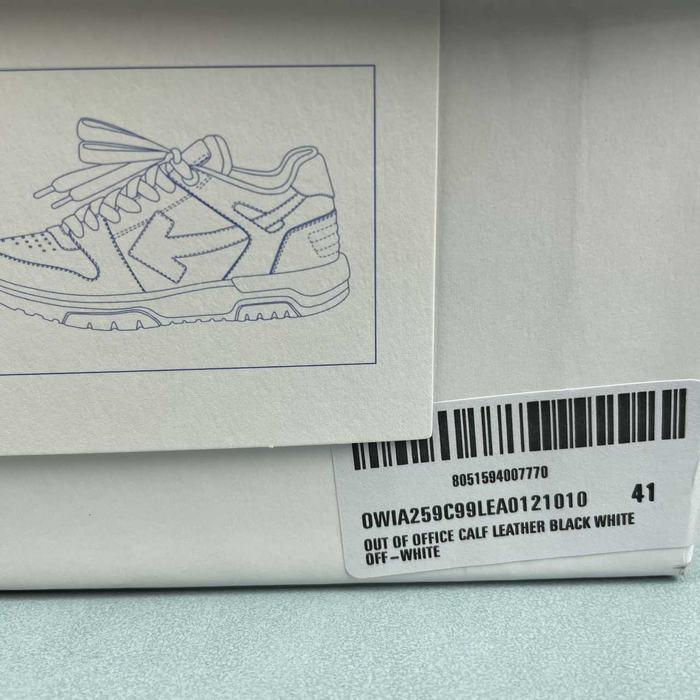 Off White co Virgil Abloh Out Of Office Low top Leather Sneakers'OOO' 36 47 3