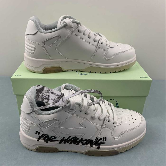 Off White co Virgil Abloh Out Of Office Low top Leather Sneakers'OOO' 36 47 33