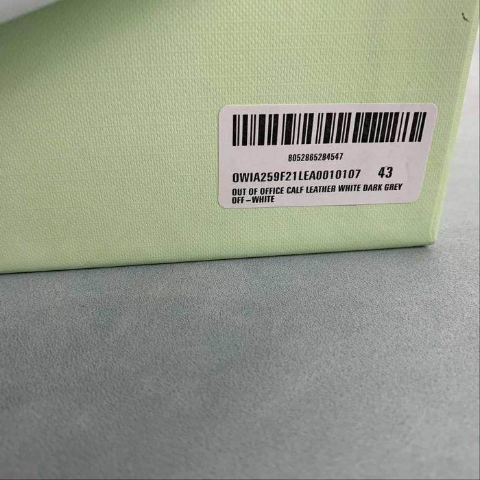 Off White co Virgil Abloh Out Of Office Low top Leather Sneakers'OOO' 36 47 34