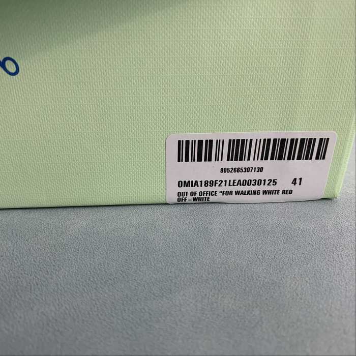 Off White co Virgil Abloh Out Of Office Low top Leather Sneakers'OOO' 36 47 35