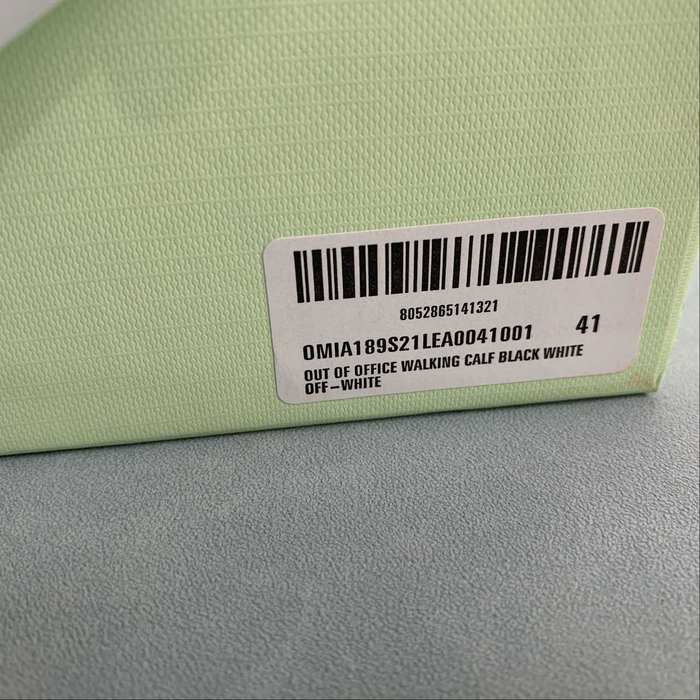 Off White co Virgil Abloh Out Of Office Low top Leather Sneakers'OOO' 36 47 36