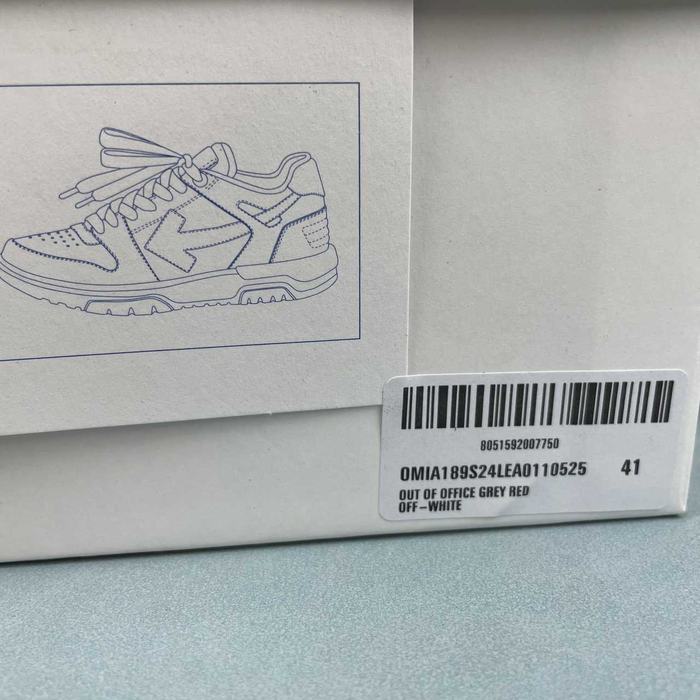 Off White co Virgil Abloh Out Of Office Low top Leather Sneakers'OOO' 36 47 6