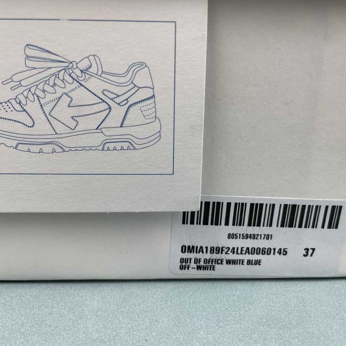 Off White co Virgil Abloh Out Of Office Low top Leather Sneakers'OOO' 36 47 8