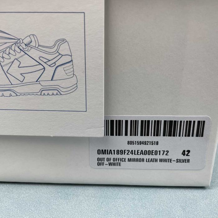 Off White co Virgil Abloh Out Of Office Low top Leather Sneakers’OOO‘ :36 47